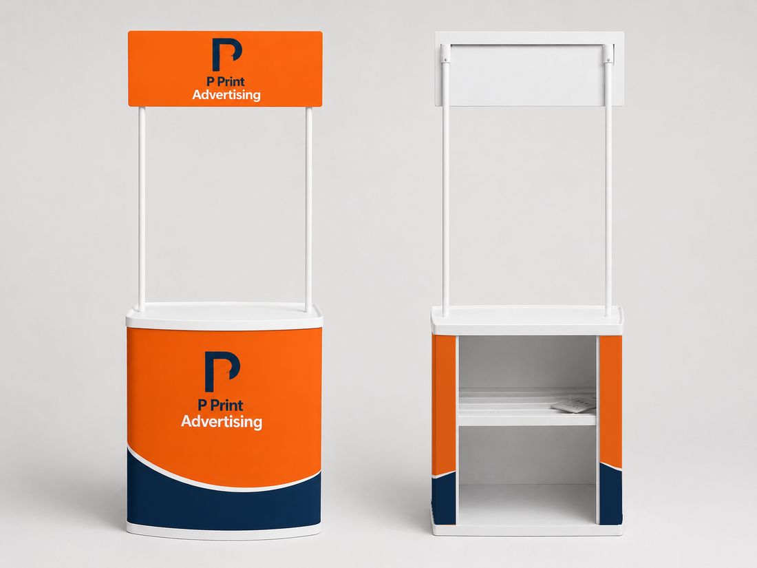 "Portable booth printing in the Philippines by P Print Advertising, featuring custom graphics for trade shows, corporate events, and marketing displays