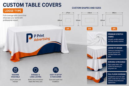 Custom Table Covers – Professional Branding for Every Event