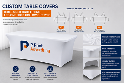 Custom Table Covers – Professional Branding for Every Event