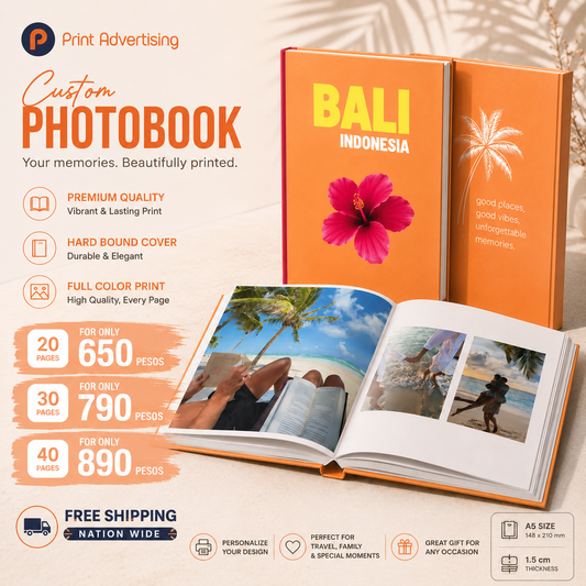 Custom A5 Hardcover Photobook | P Print Advertising Philippines